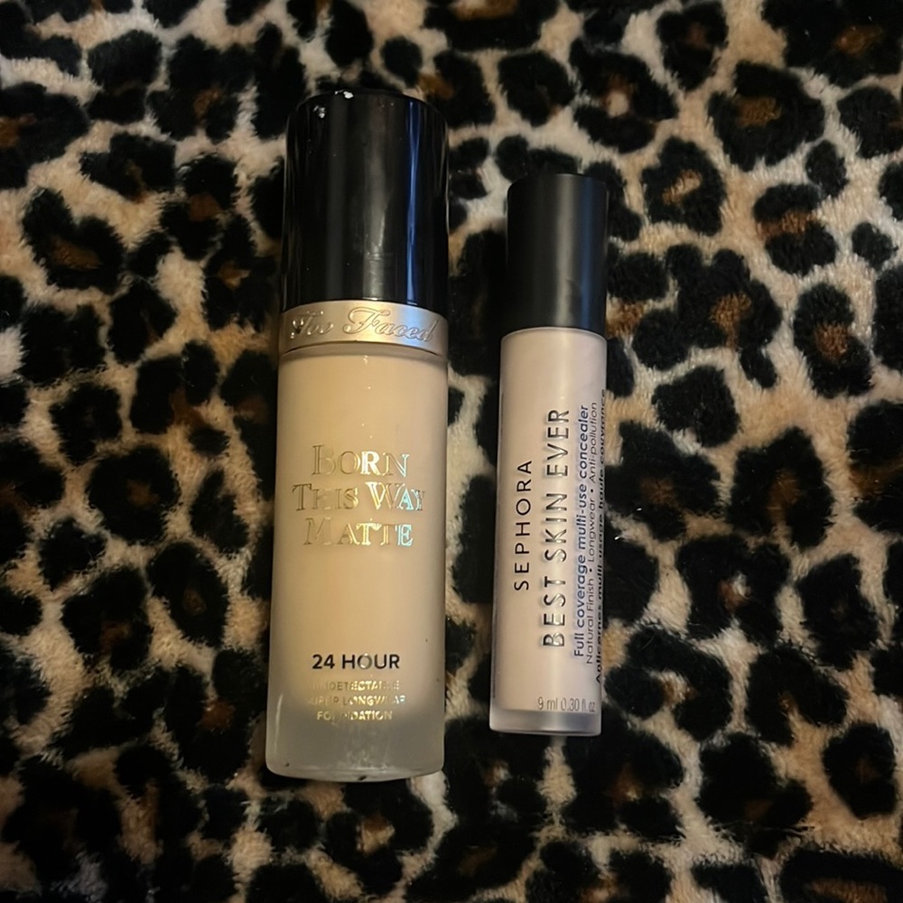 Concealer and foundation